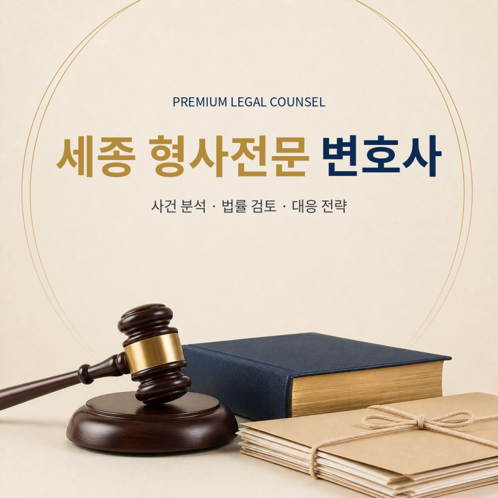 세종 형사전문 변호사