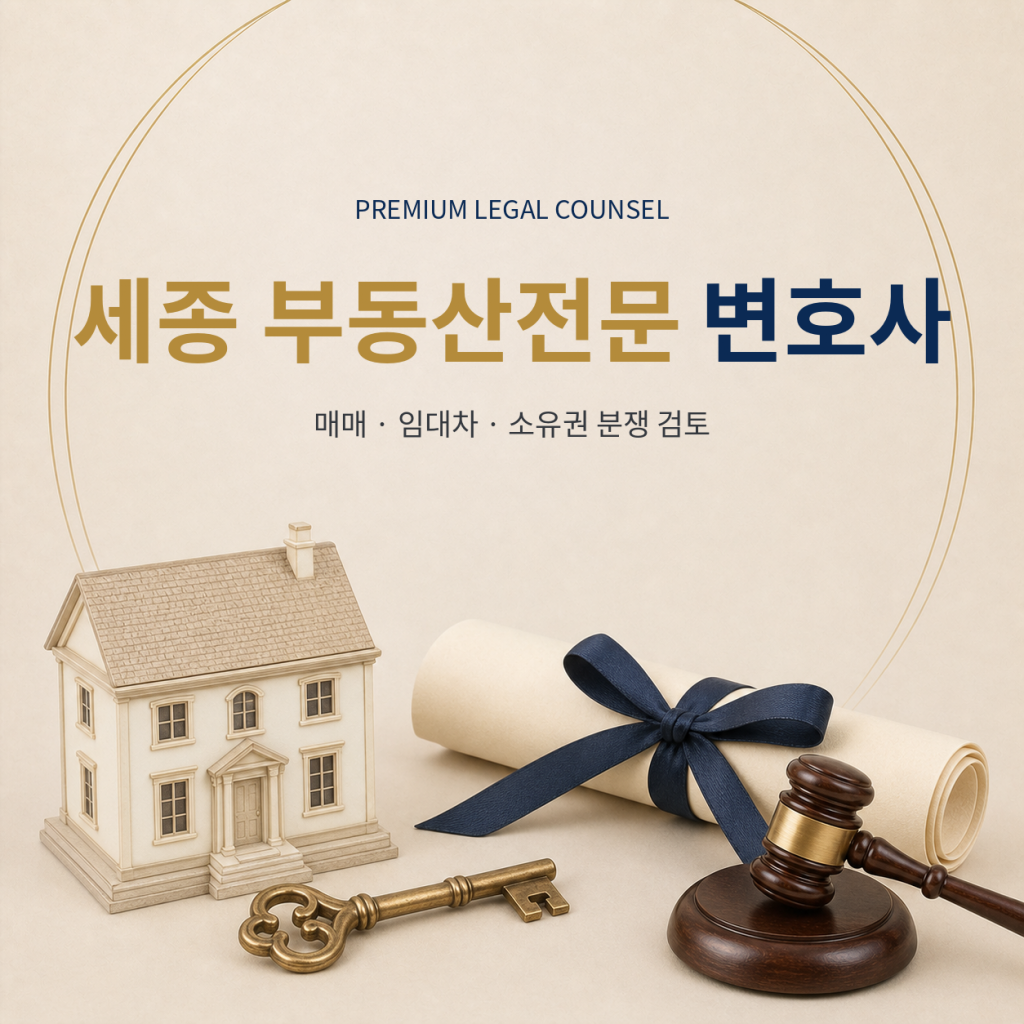 세종 부동산전문 변호사