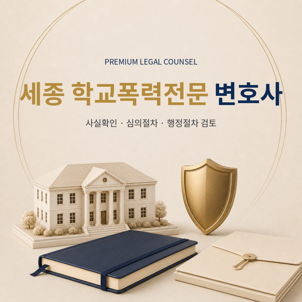 세종 학교폭력전문 변호사