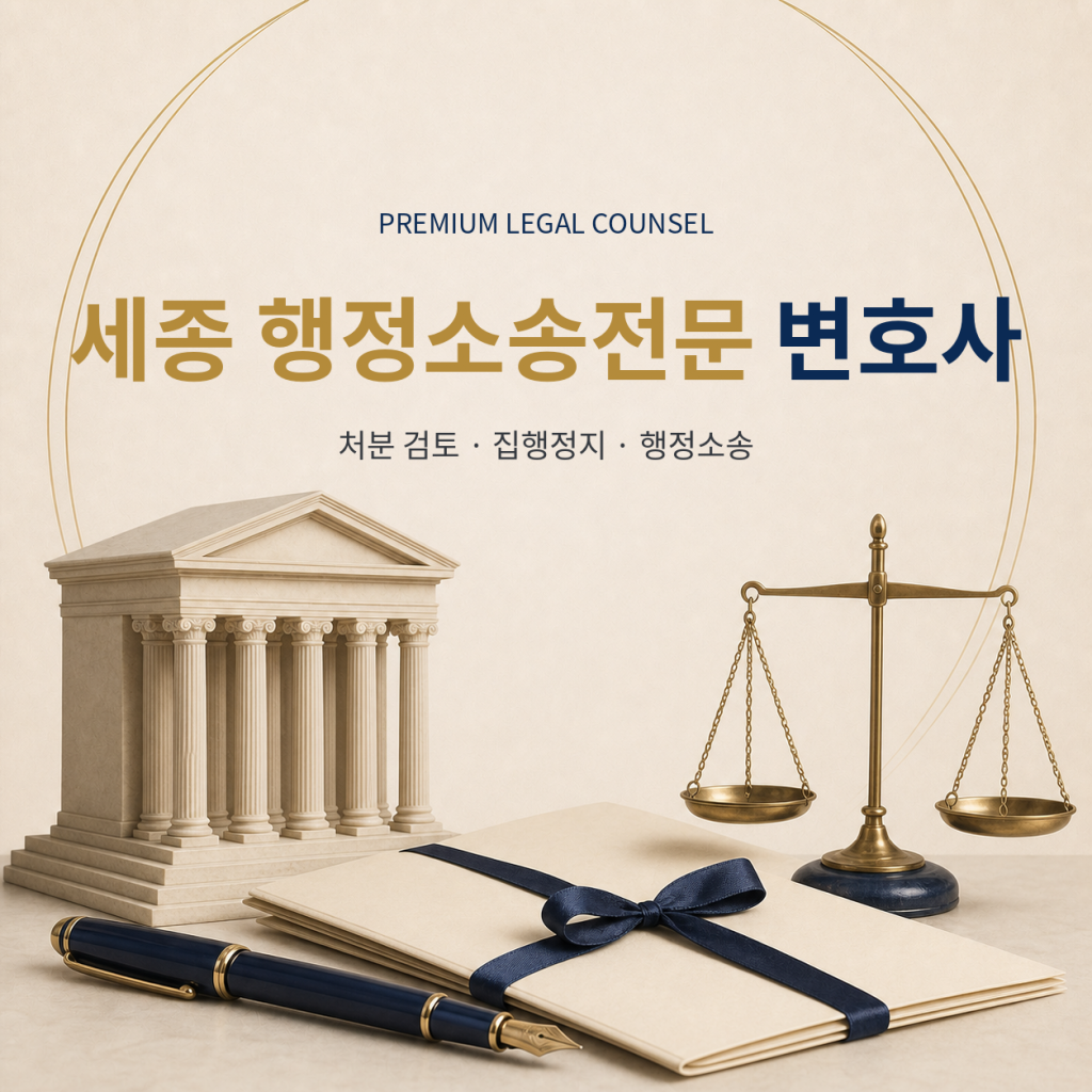 세종 행정소송전문 변호사
