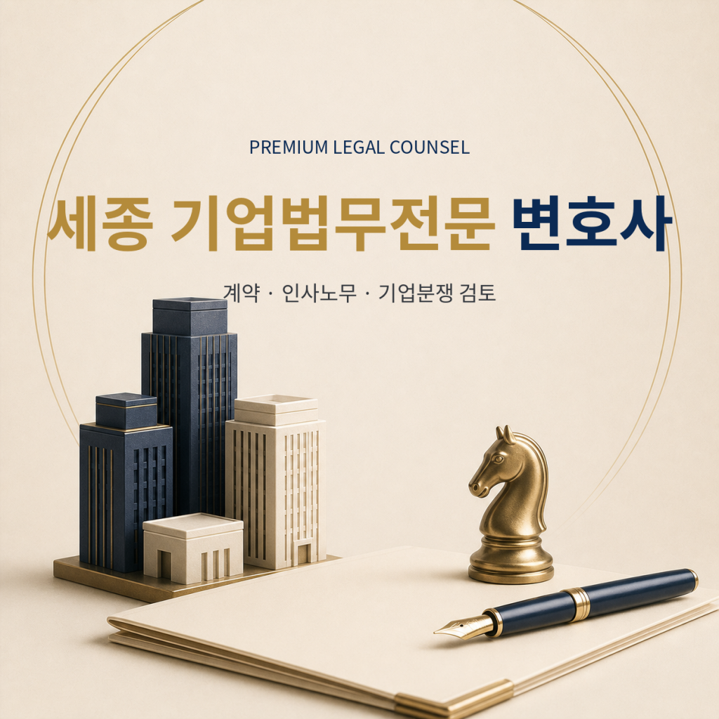 세종 기업법무전문 변호사